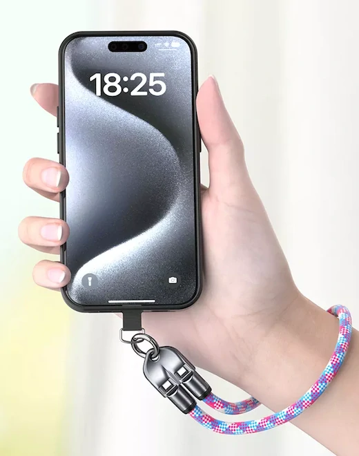 Poutko na mobil USB-C - Růžové