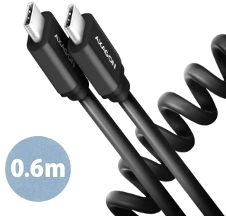 AXAGON BUCM-CM10TB, TWISTER kabel USB-C <-> USB-C, 0.6m